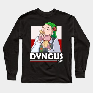 Dyngus Day Polish Girl Loves Pierogies Long Sleeve T-Shirt